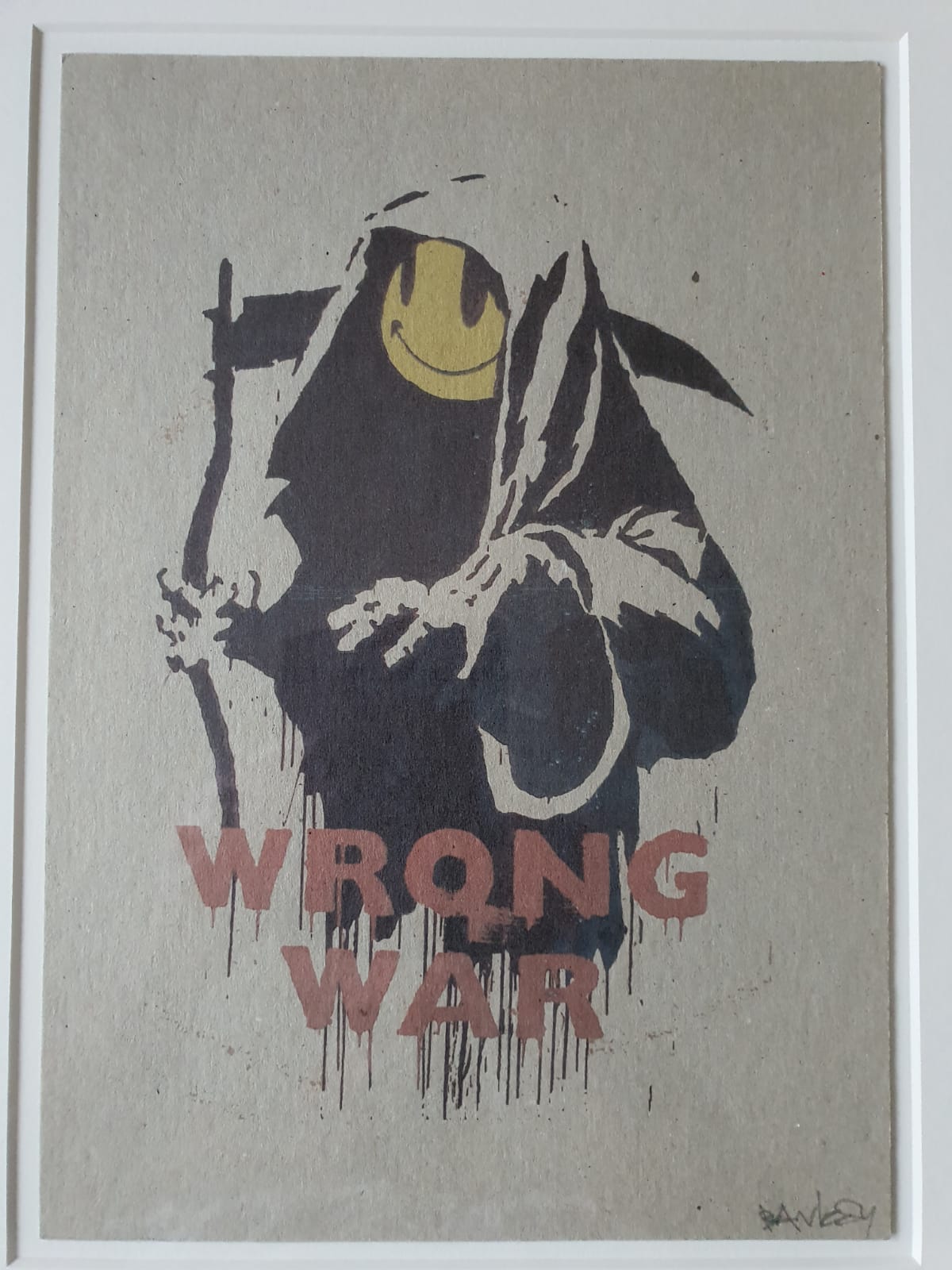 Banksy, Wrong War (Signed), 2004