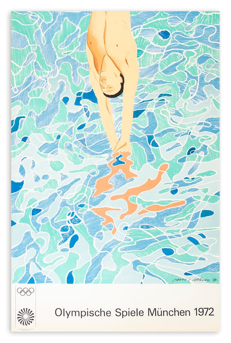 David Hockney, Olympische Spiele Munchen 1972, 1970