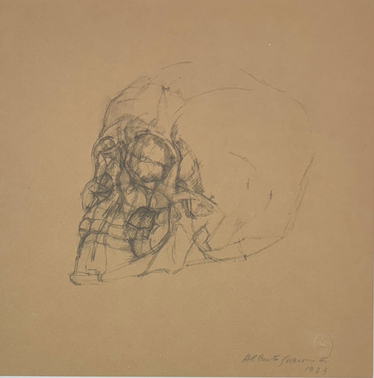 Alberto Giacometti, Cranio (1923) from Quarantacinque Disegni di Alberto Giacometti, 1963