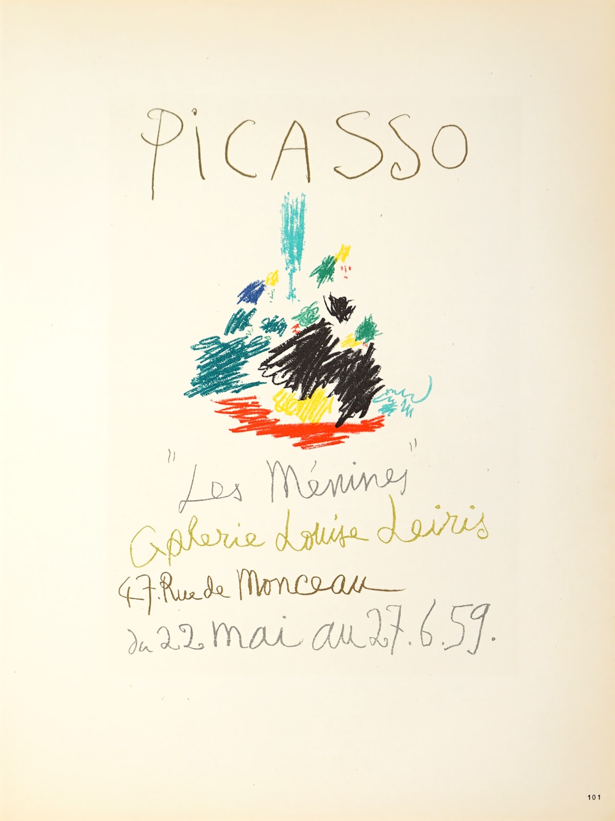 Pablo Picasso, Les Menines, 1959 | Hidden Gallery