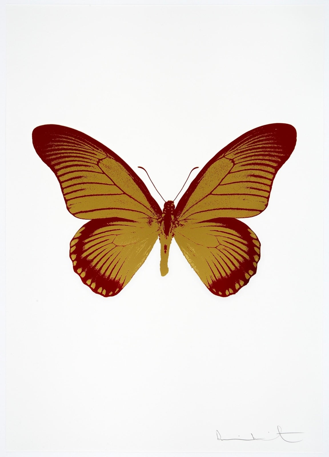 Damien Hirst, THE SOULS IV - ORIENTAL GOLD/CHILLI RED , 2010
