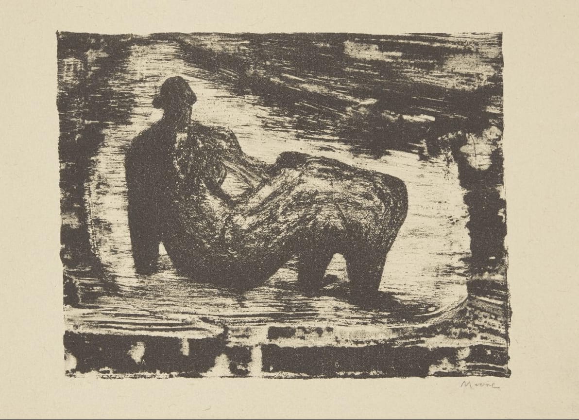 Henry Moore, Black Reclining Figure IV, 1974