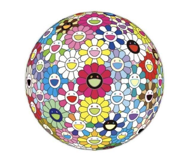 Takashi Murakami, Flower Bomb Hold me tight , 2017