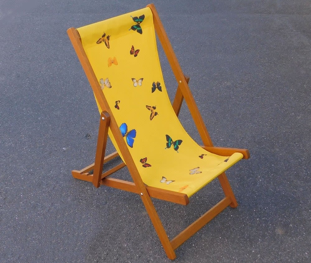 Damien Hirst, yellow deck chair, 2008