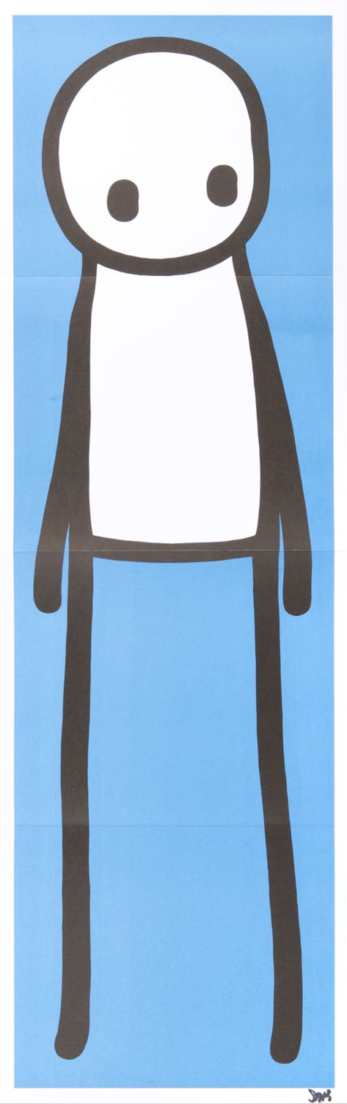 Stik, Standing Figure Blue, 2015
