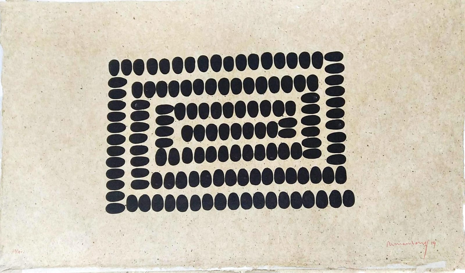 Richard Long, Untitled (A, B, C - Horizontal), 1994