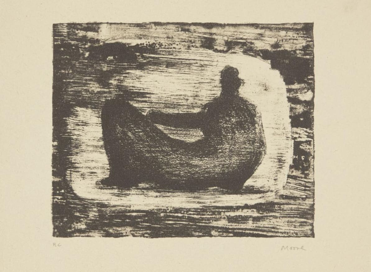 Henry Moore, Black Reclining Figure II, 1974