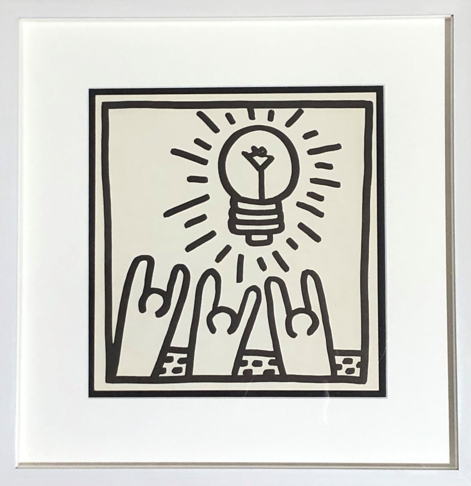 Keith Haring, Untitled (Four Plates), 1982