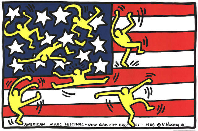 Keith Haring, American Festival (New York City Ballet), 1988