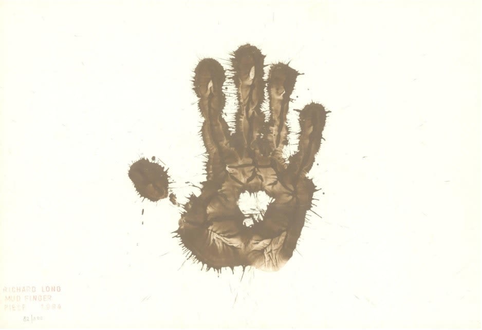 Richard Long, Mud Finger Piece, 1984