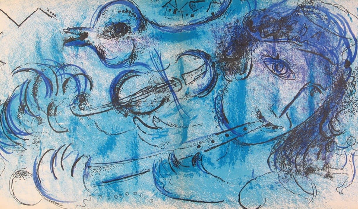 Marc Chagall, The Flute Player, 1957