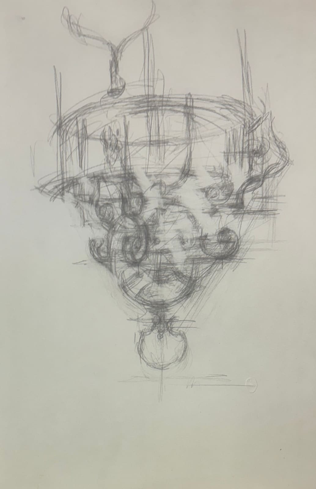 Alberto Giacometti, Lampada (1963) from Quarantacinque Disegni di Alberto Giacometti, 1963
