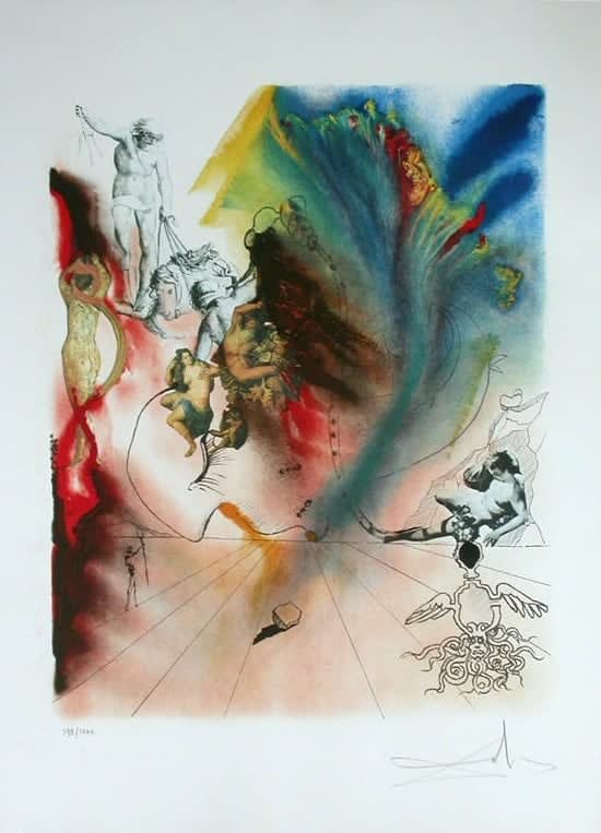 Salvador Dali, Four Dreams of Paradise: Romantic, 1973