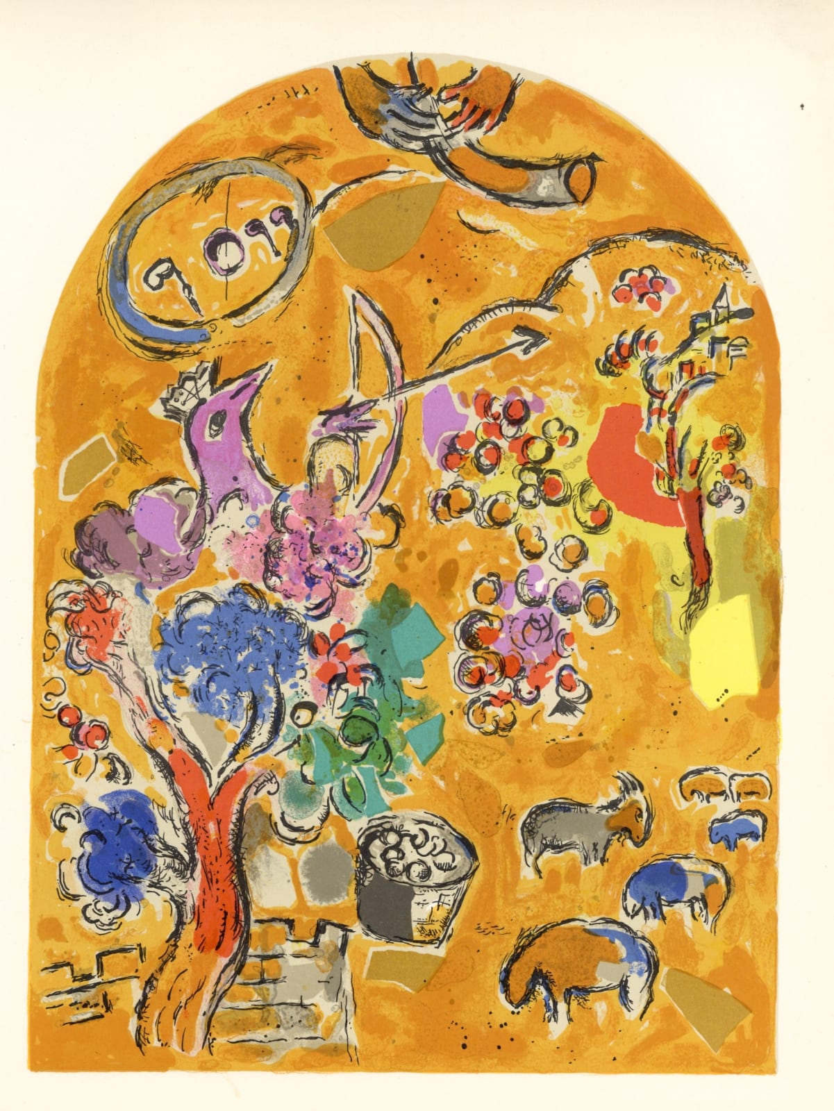 Marc Chagall, Jerusalem Windows - Joseph, 1962