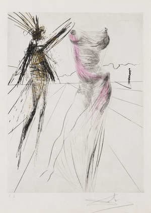 Salvador Dali, Le Buste, 1968/1969