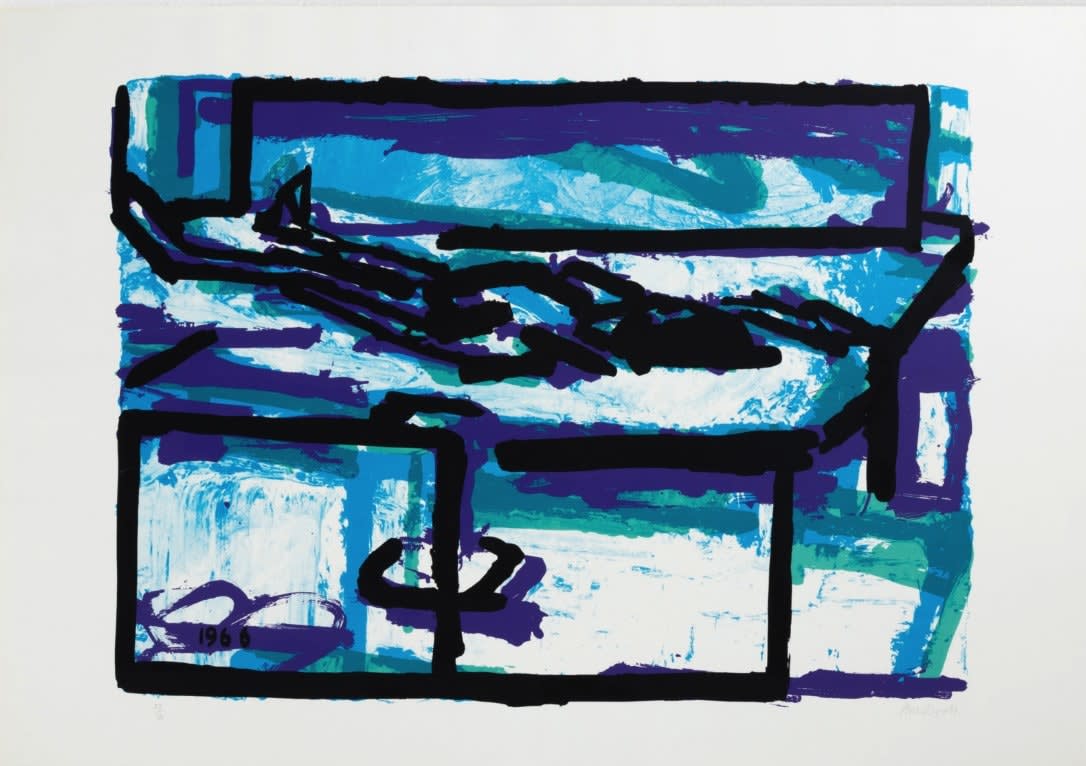 Frank Auerbach, Reclining Figure I, 1966