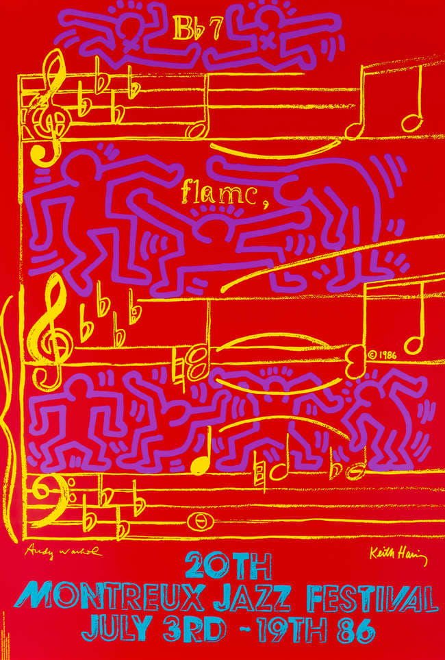 Keith Haring, 20th Montreux Jazz Festival (Marechal 47), 1986