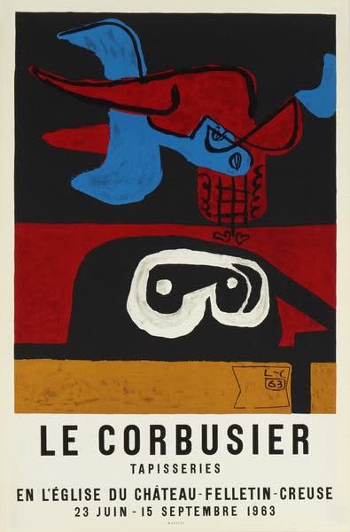 Le Corbusier, Tapisseries, en L'eglise de Chateau-Felletin-Creuse, 1963
