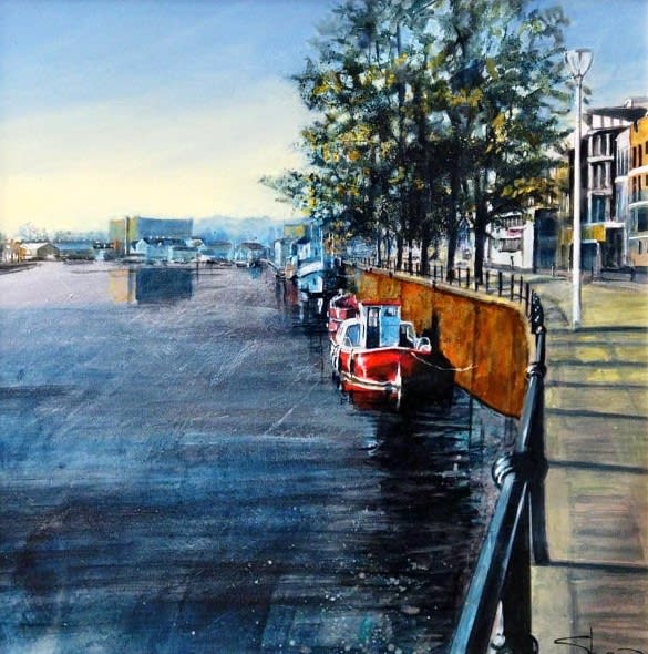 Elaine Shaw, Hot Morning at the Harbour, 2019
