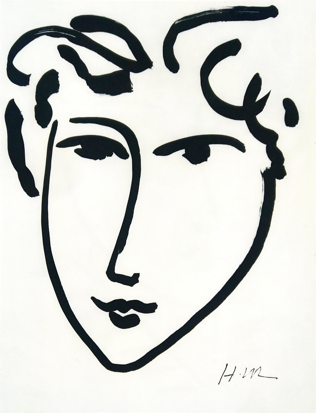 Henri Matisse, Dernières Oeuvres de Matisse Portrait de Femme I, 1958
