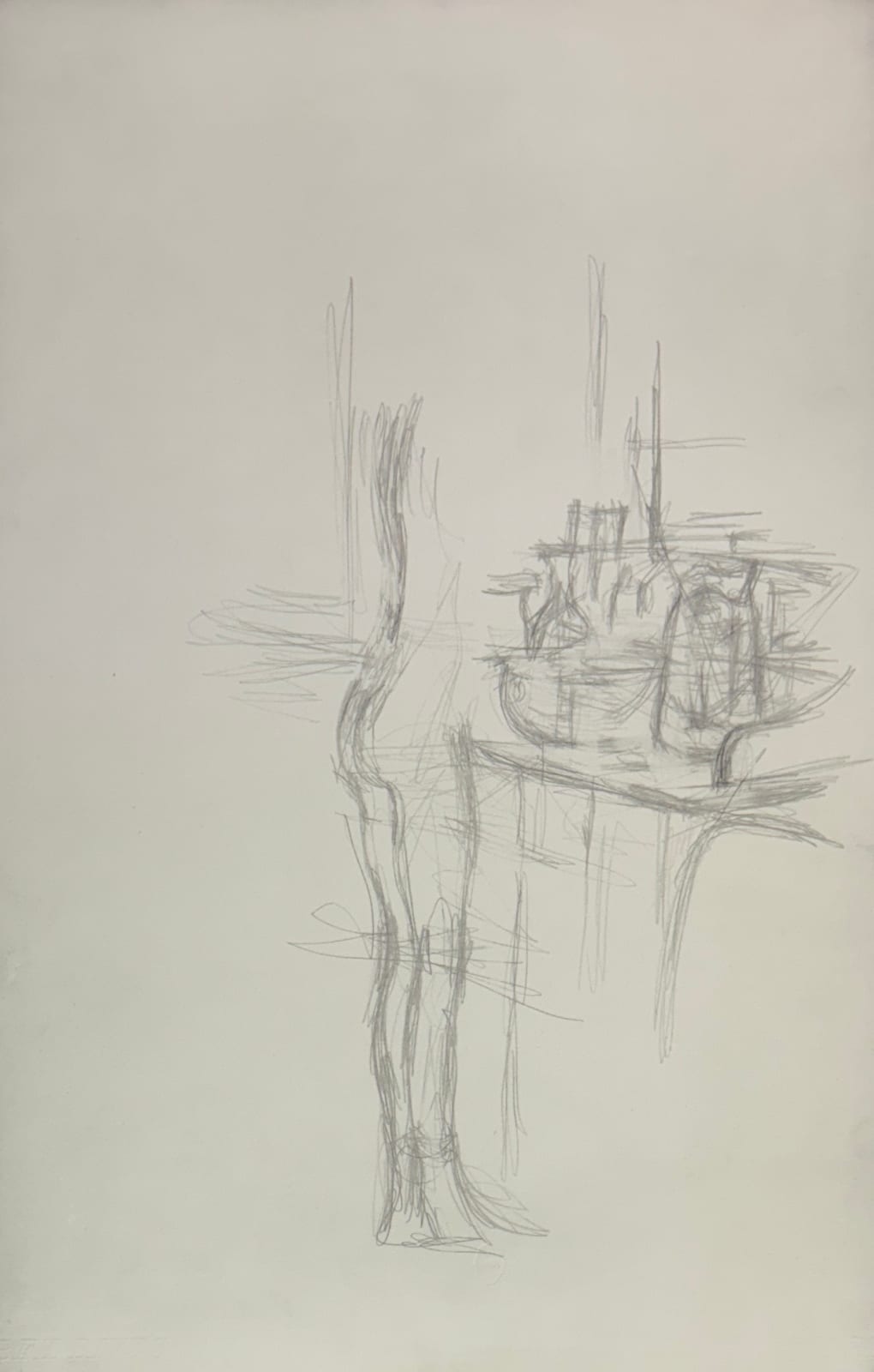 Alberto Giacometti, Nudo (1962) from Quarantacinque Disegni di Alberto Giacometti, 1963