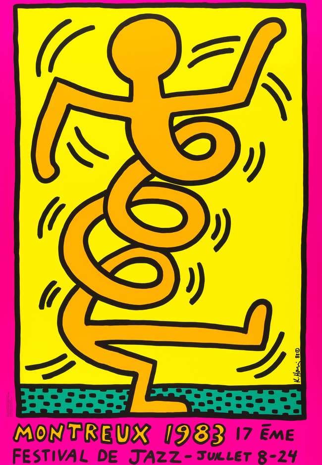 Keith Haring, Montreux 1983 (Prestel 8), 1983