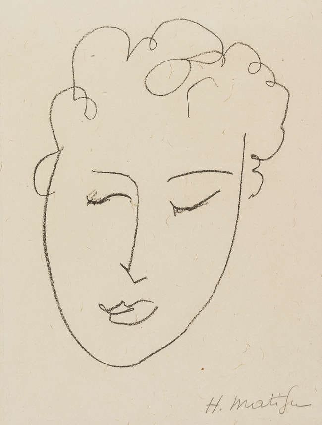 Henri Matisse, Tête de Femme, 1948