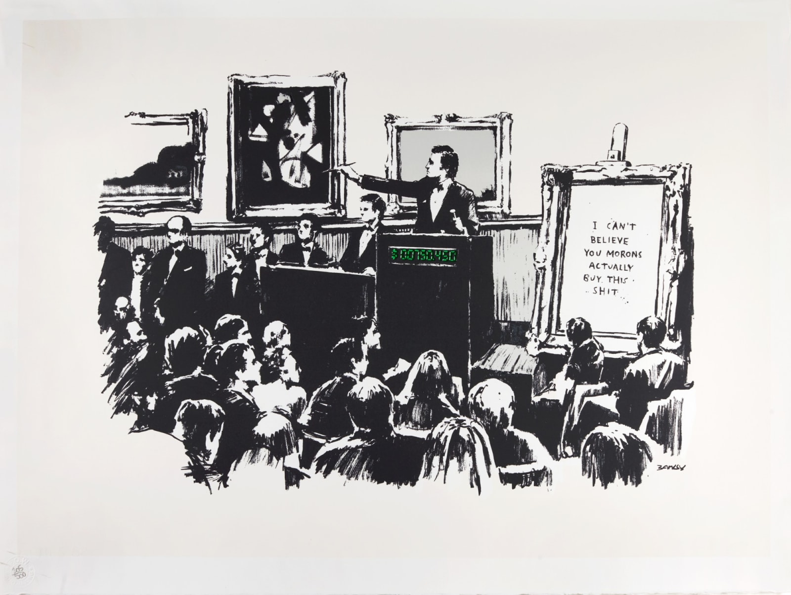Banksy, Morons, 2007