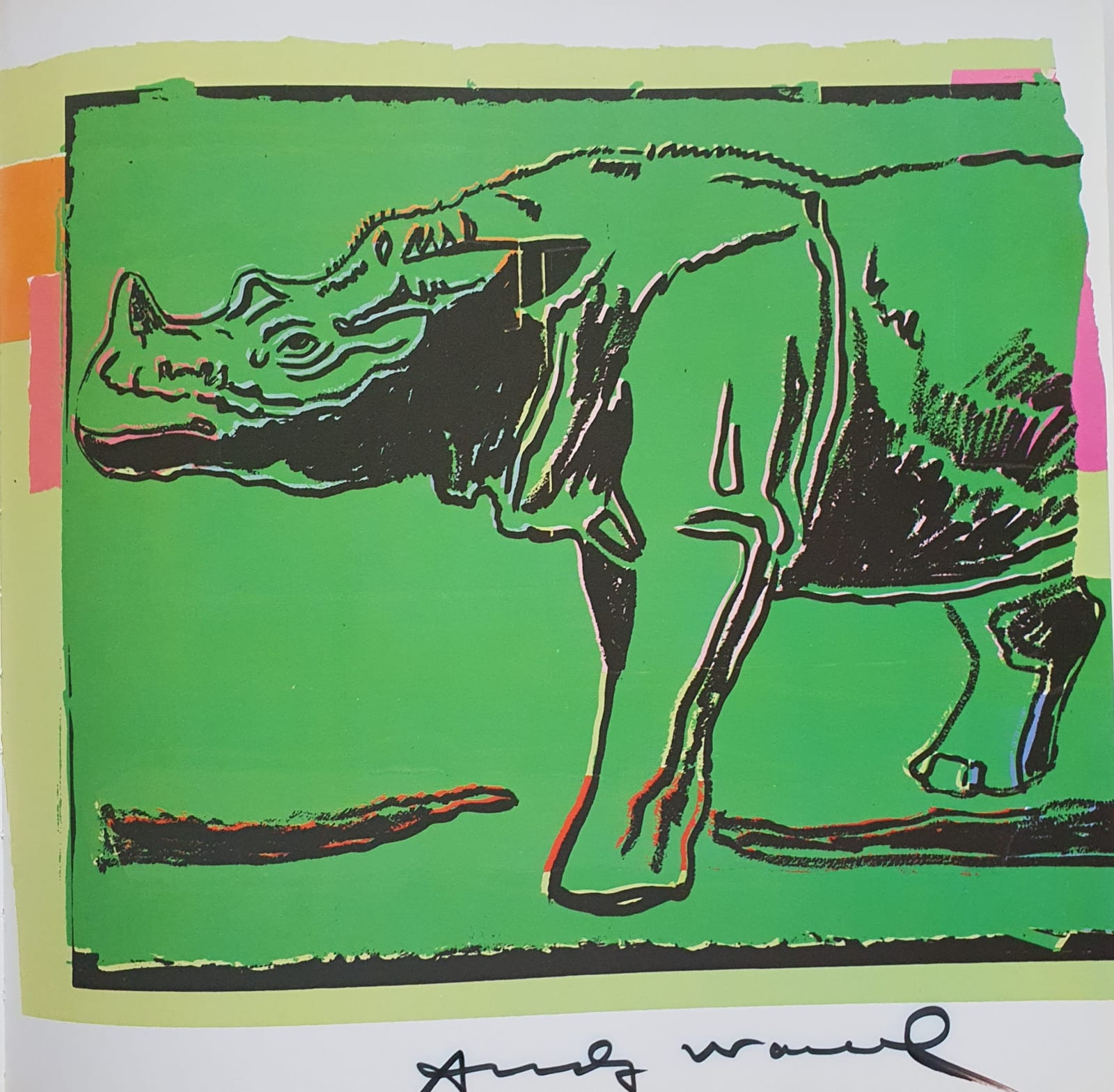 Andy Warhol, Sumatran Rhinoceros, 1986