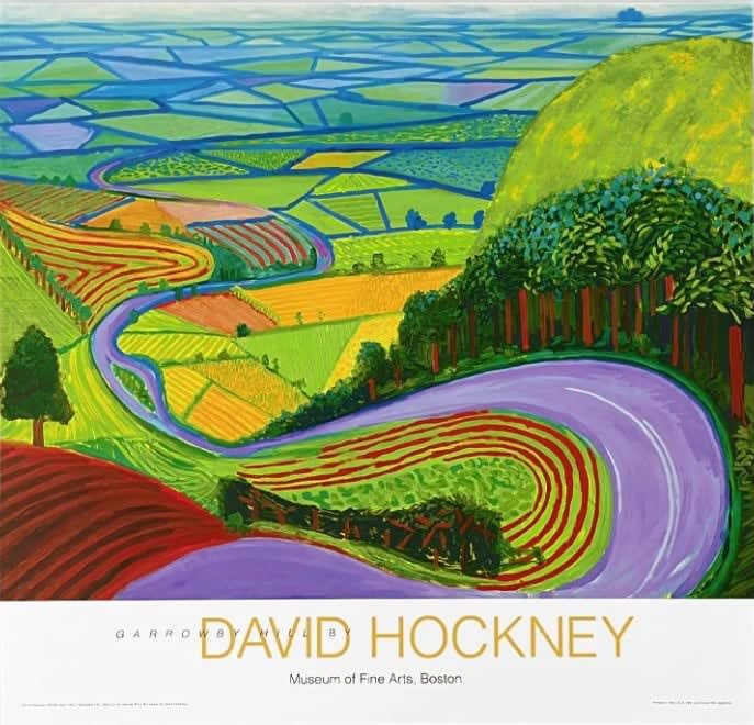 David Hockney, Garrowby Hill, Museum of Fine Arts Boston, 2019