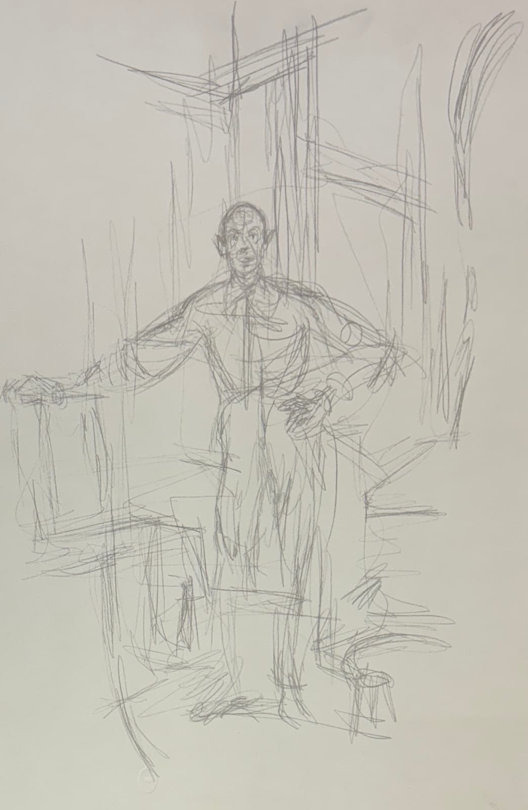 Alberto Giacometti, Ritratto di Diego (1959) from Quarantacinque Disegni di Alberto Giacometti, 1963