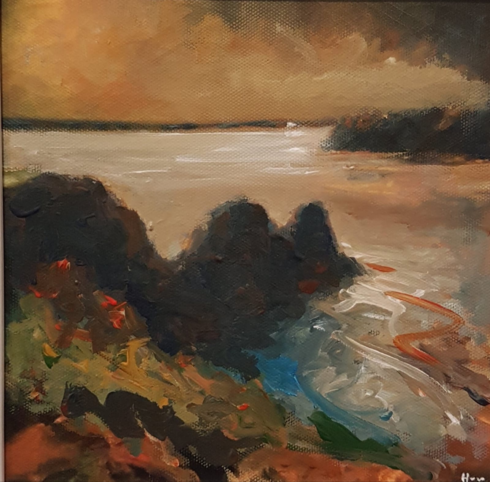 Huw Richards Evans, Three Cliffs Bay, 2018