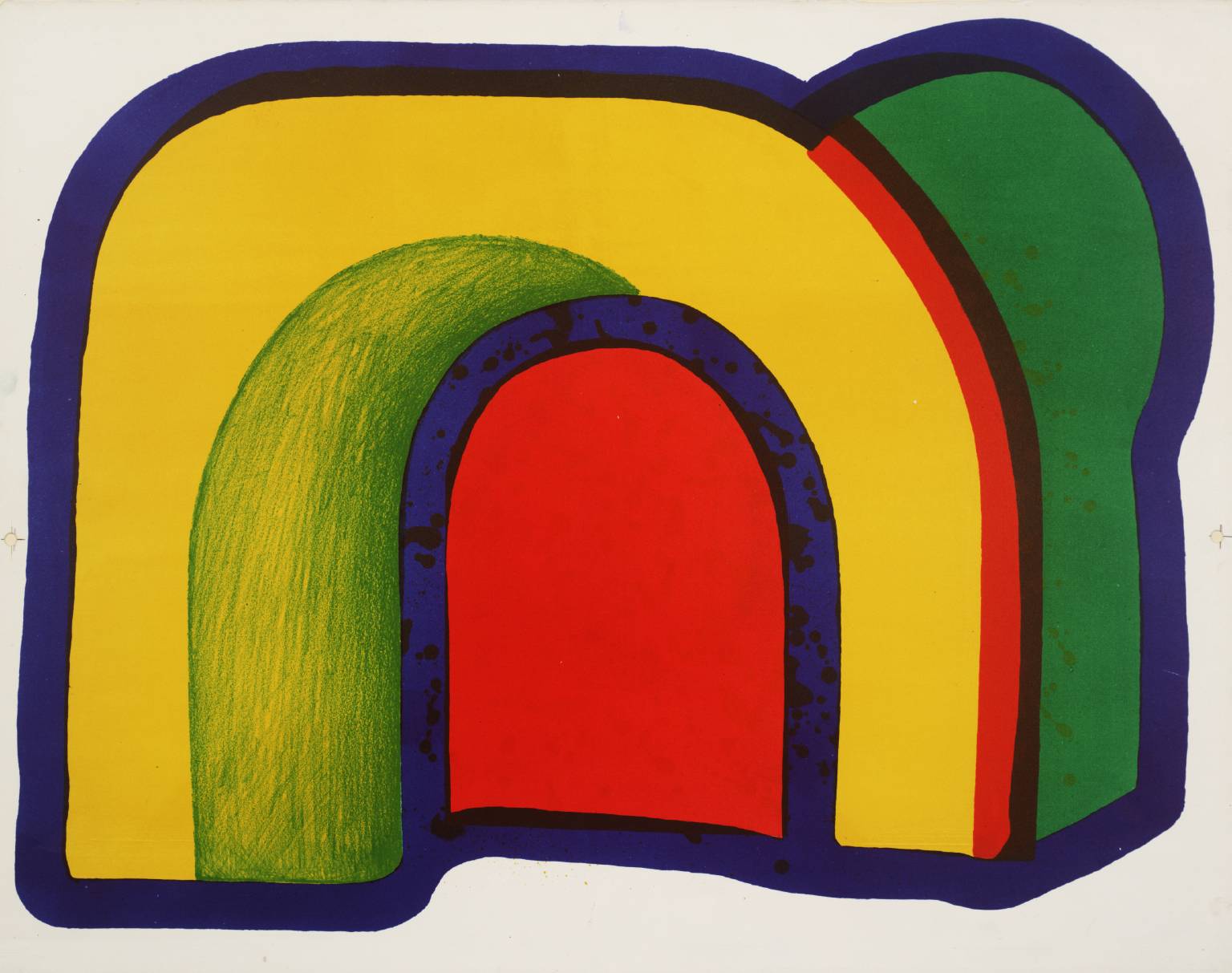 Howard Hodgkin, Composition with Red, 1970