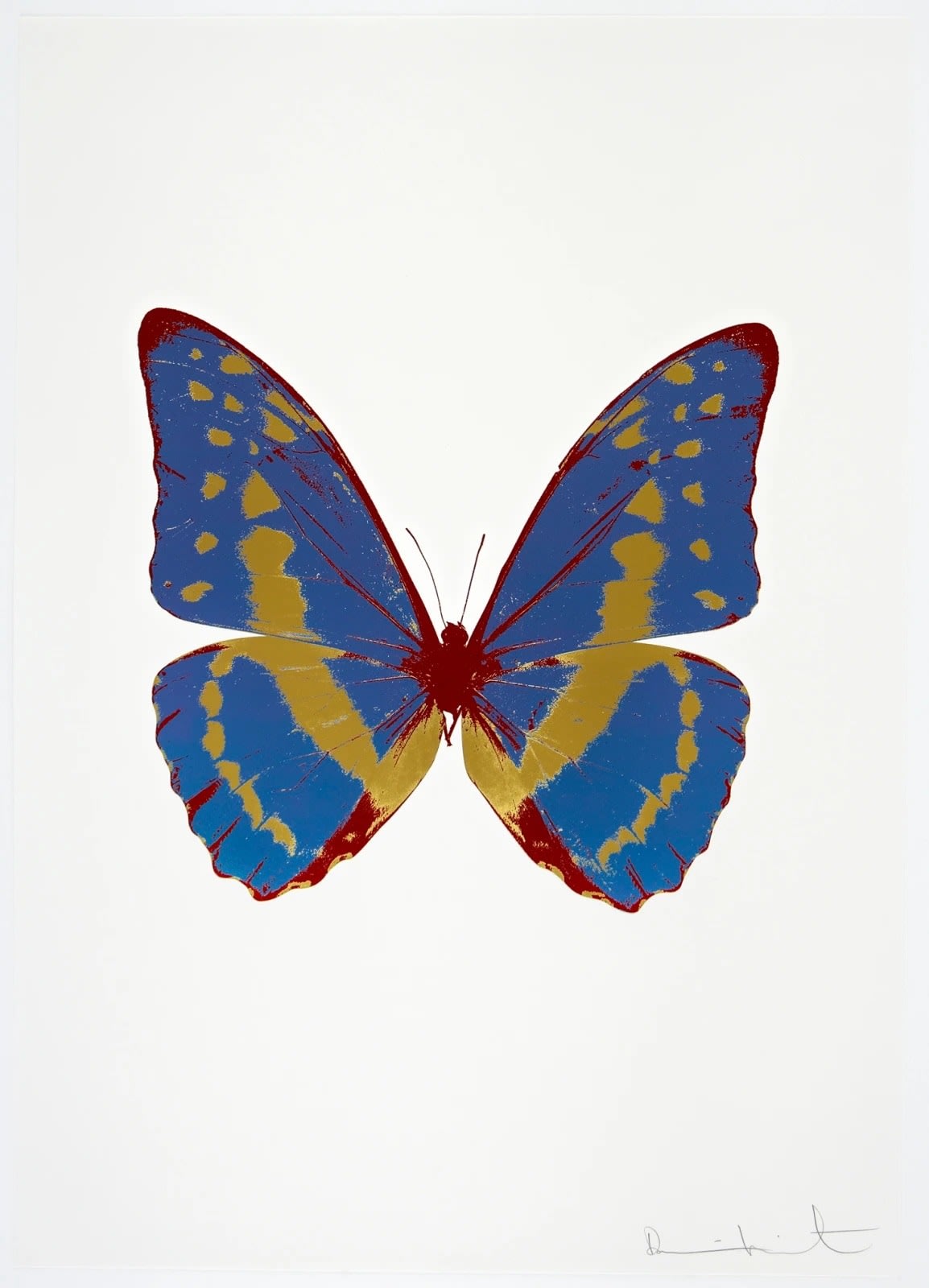 Damien Hirst, THE SOULS III - FROST BLUE/ORIENTAL GOLD/CHILLI RED, 2010