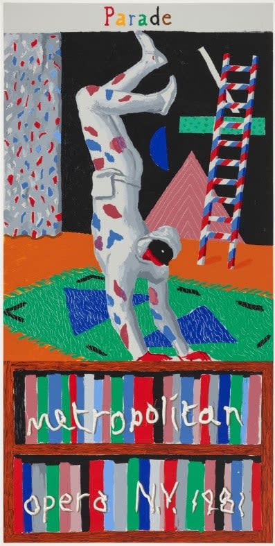 David Hockney, Parade, Metropolitan Opera, 1981