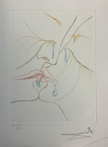 Salvador Dali, The Kiss, 1974
