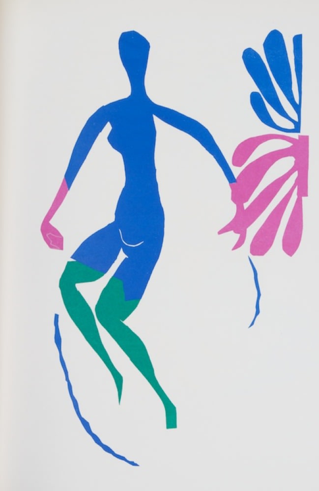 Henri Matisse, Blue nude with green stockings , 1958