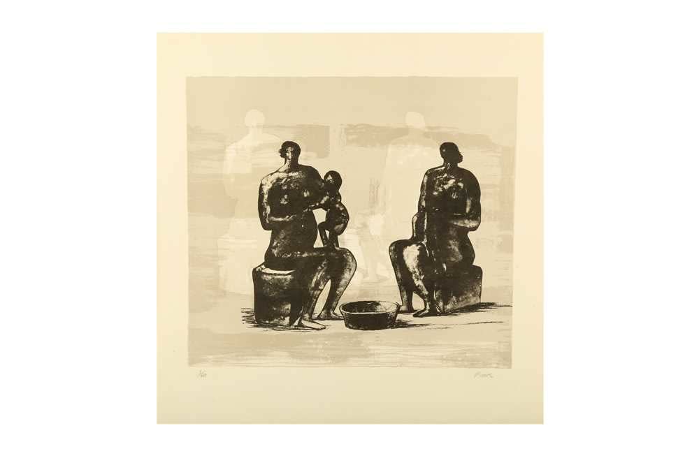 Henry Moore, Two Women Bathing a Child I, 1973