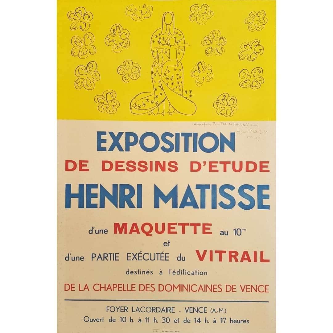 Henri Matisse, Exposition de Dessins (Signed), 1949