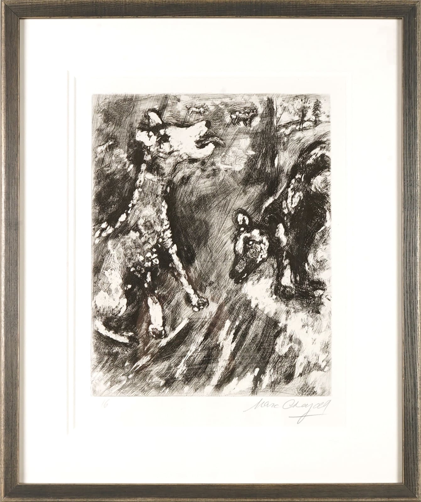 Marc Chagall, The Bitch and her friend, 1952