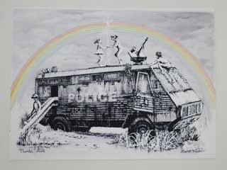 Banksy, Riot Van, 2015