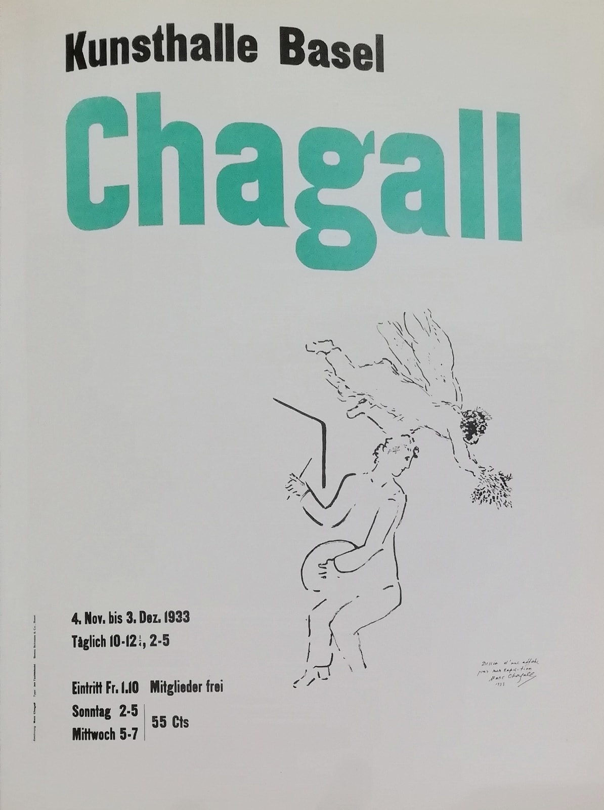 Marc Chagall, Kunsthalle Basel, 1959
