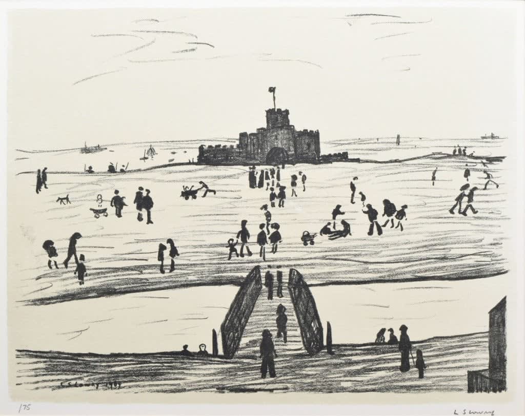 L. S. Lowry, Castle on the Sands, 1969
