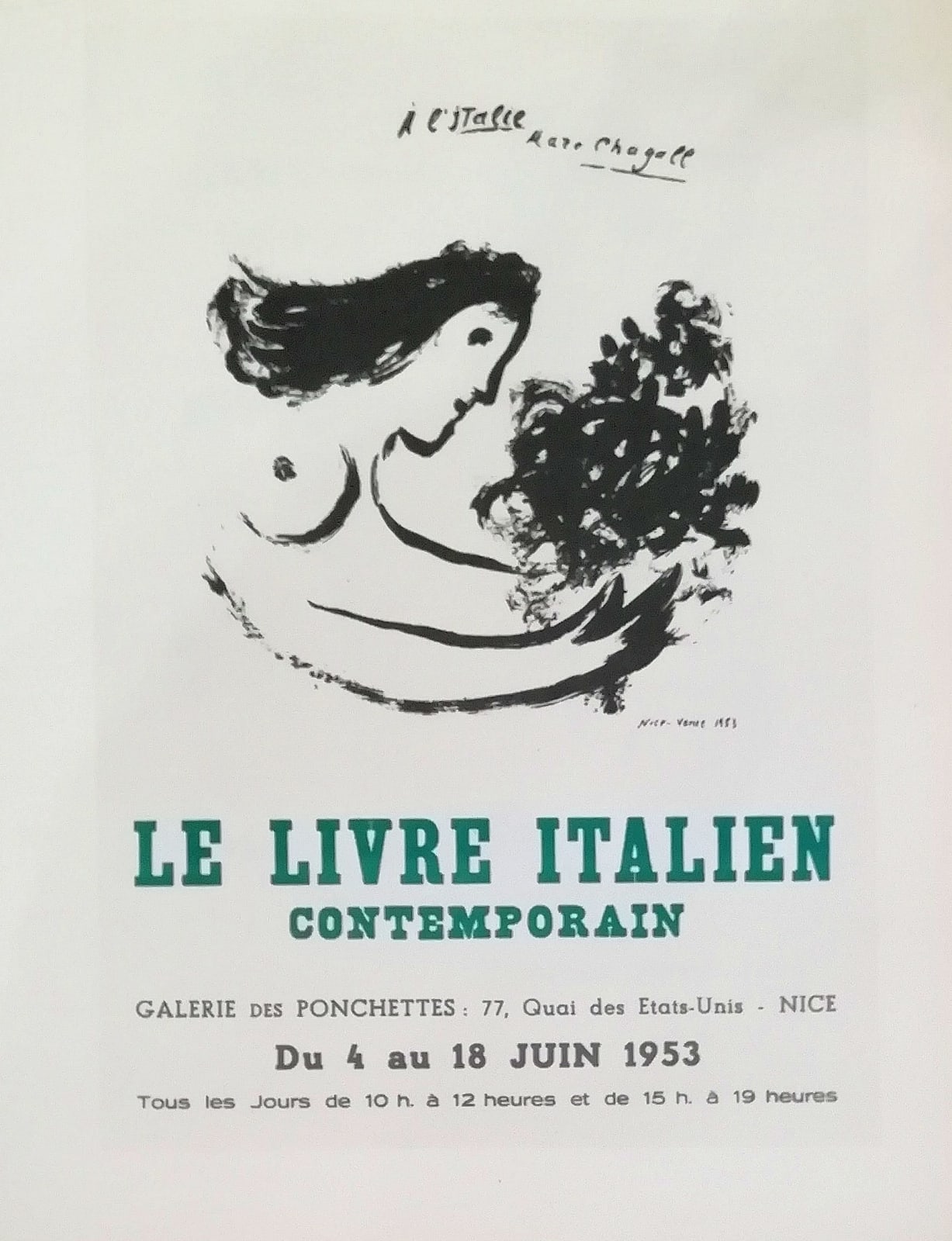 Marc Chagall, Le Livre Italien Contemporian, 1959