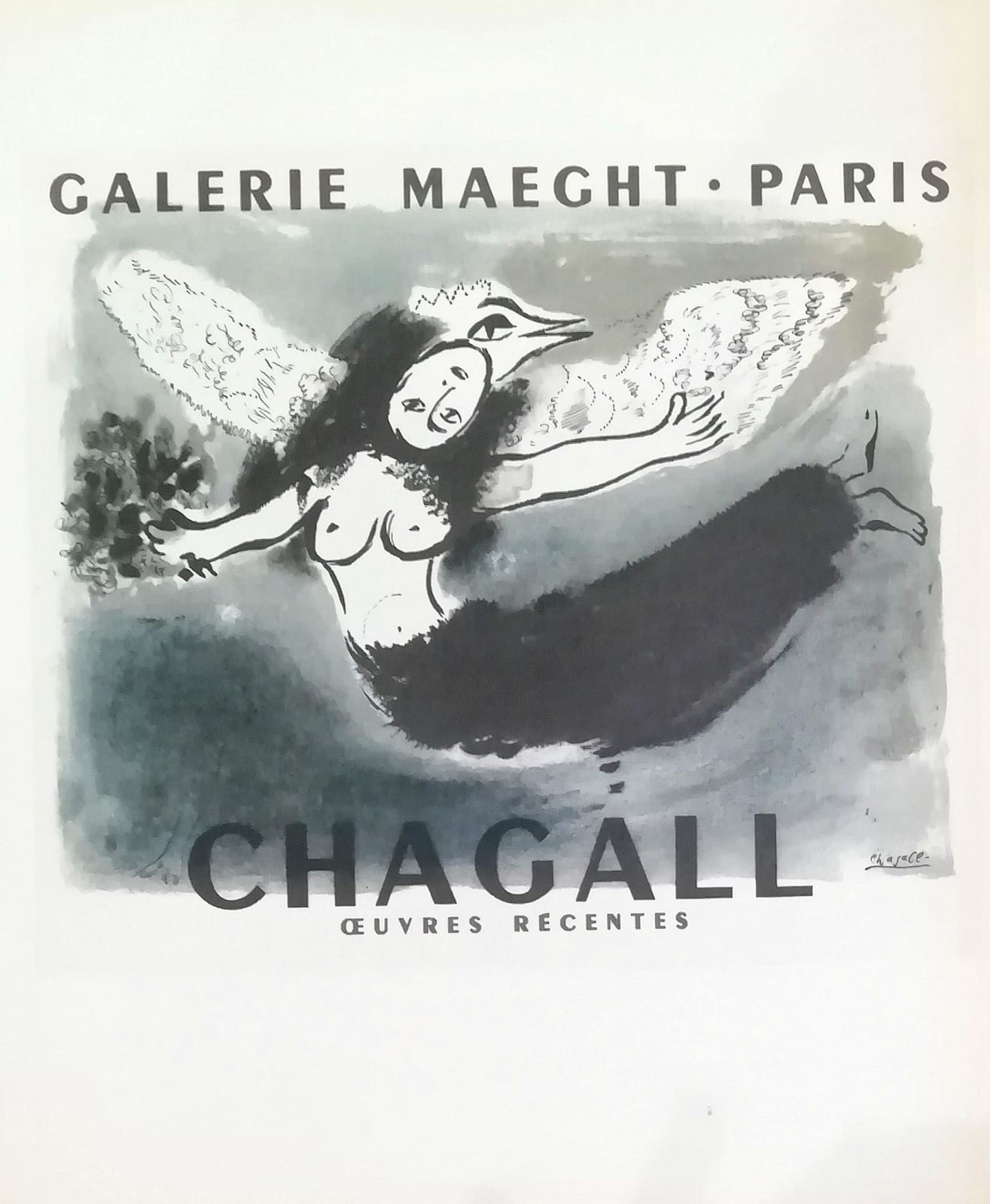 Marc Chagall, Galerie Maeght (Woman wings), 1959
