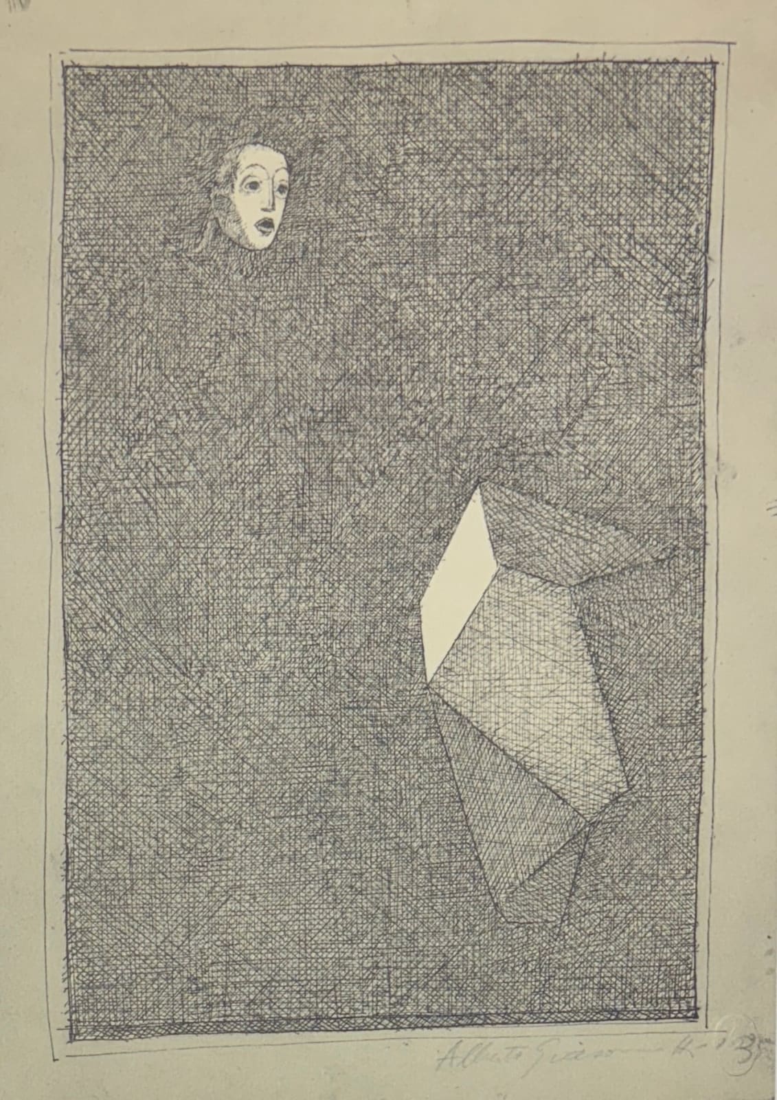 Alberto Giacometti, Lunare (1935) from Quarantacinque Disegni di Alberto Giacometti, 1963