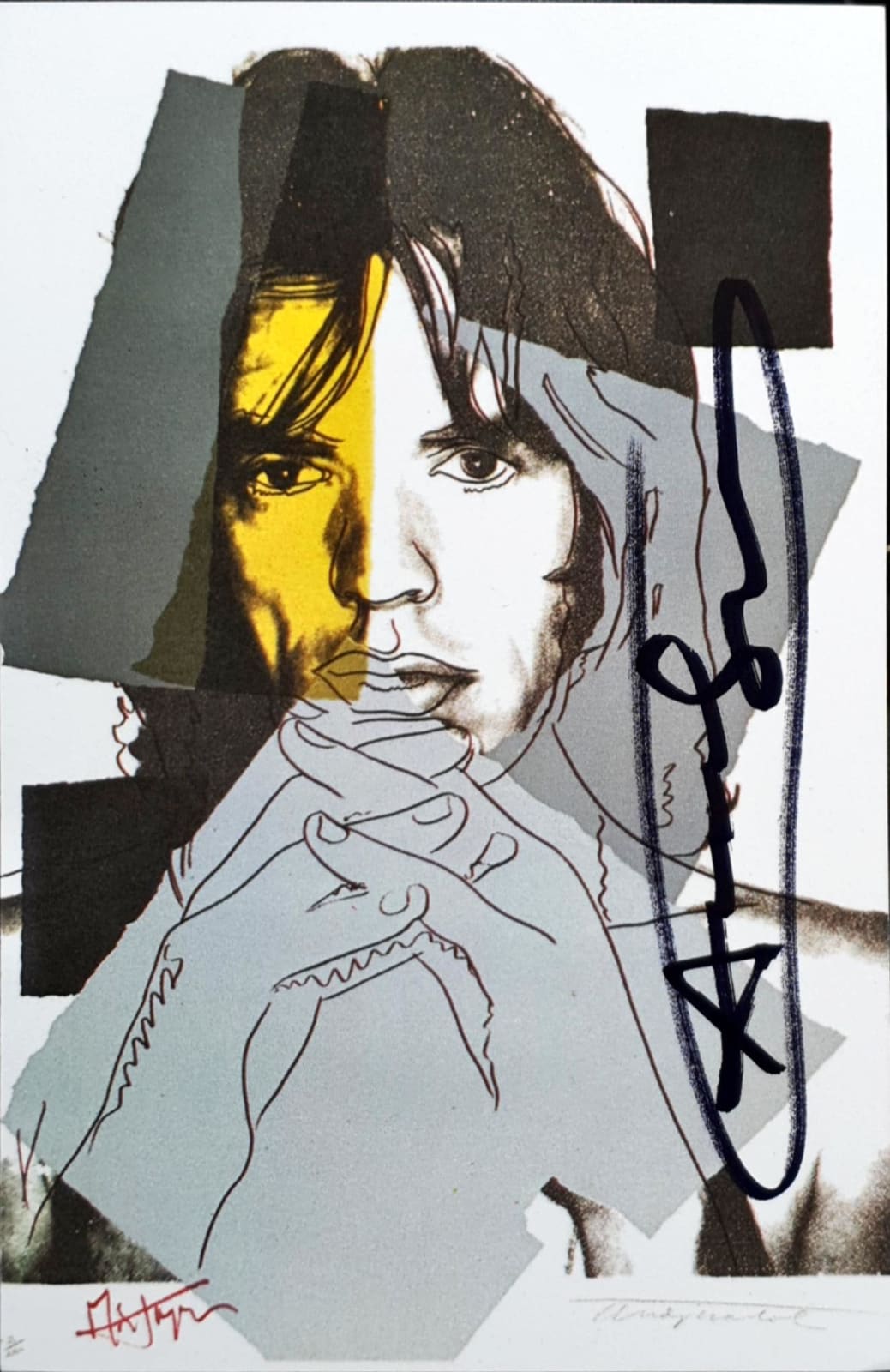 Andy Warhol, Mick Jagger, 1975