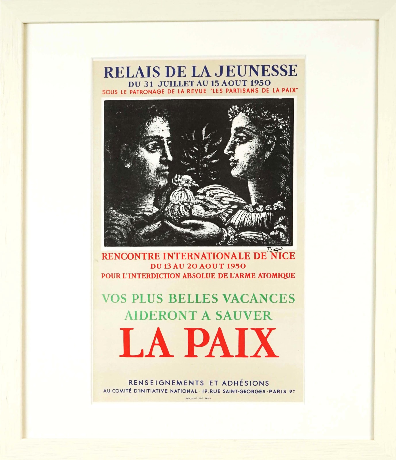 Pablo Picasso, Relais De Jeunesse, 1959