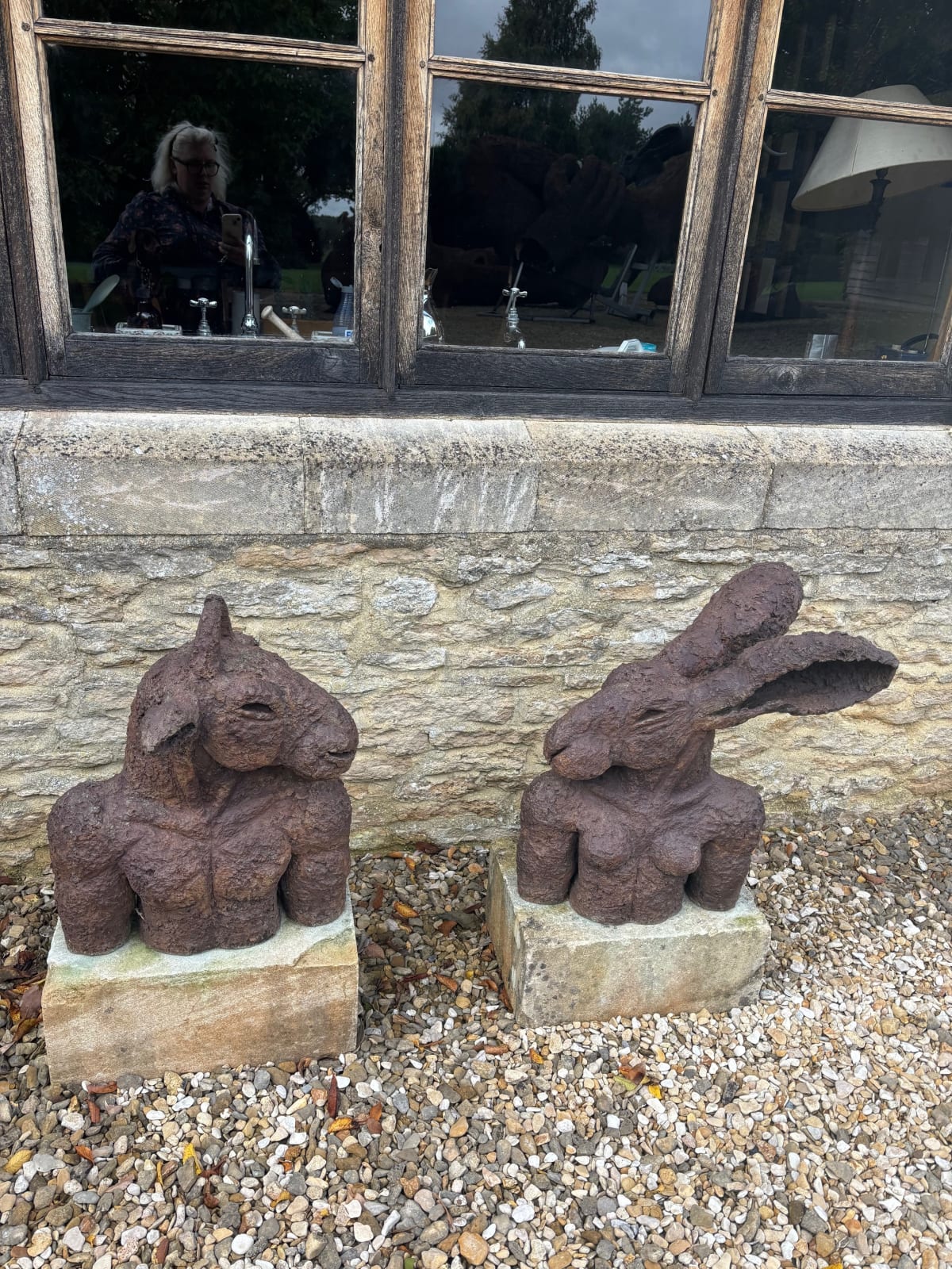 Sophie Ryder, Minotaur and Ladyhare Torsos