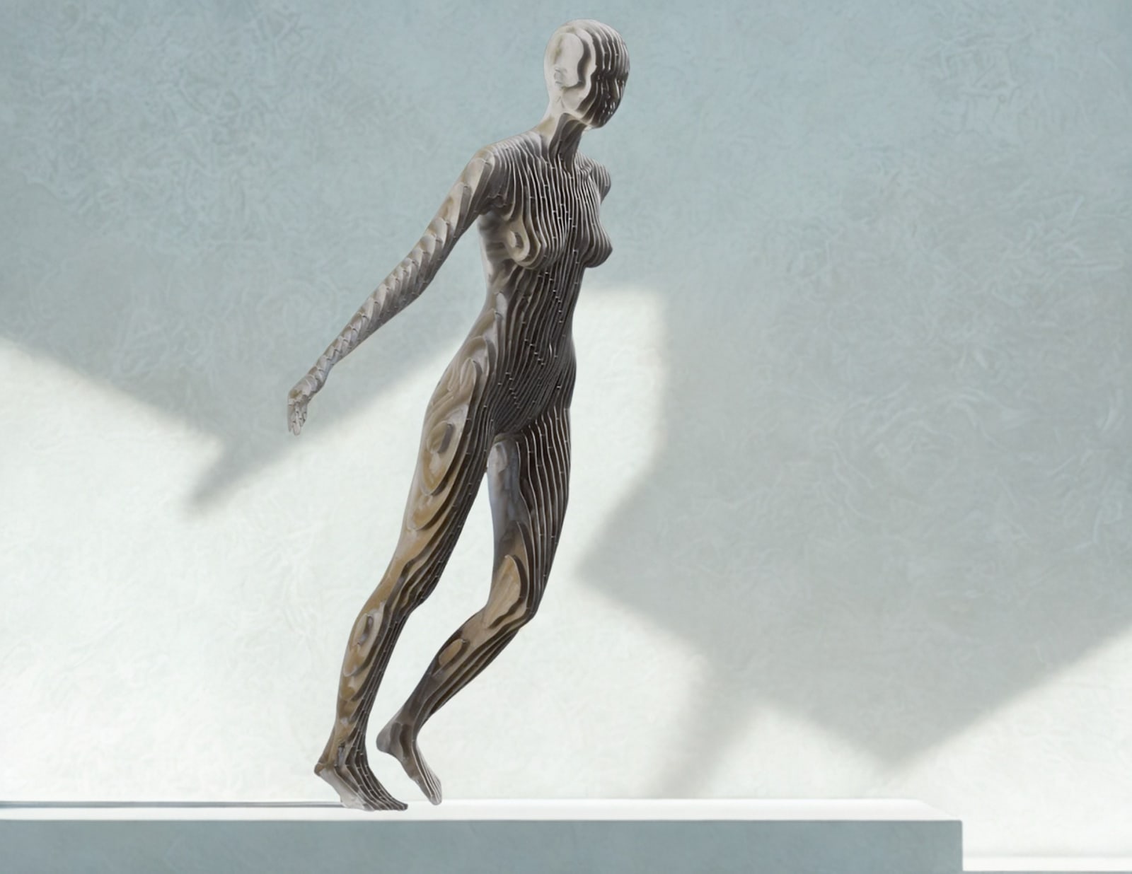 Julian Voss-Andreae, Dream (female figure, 2021